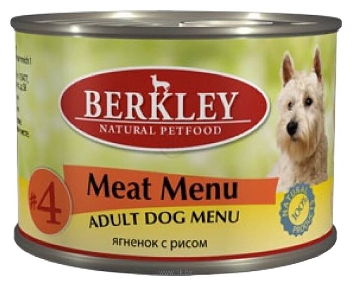 Фотографии Berkley (0.2 кг) 6 шт. Паштет для собак. #4 Ягненок с рисом