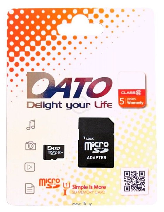 Фотографии DATO microSDXC Class 10 UHS-I U1 64GB + SD adapter