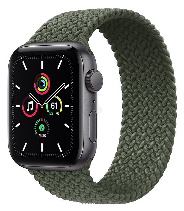 Фотографии Apple Watch SE GPS 44mm Aluminum Case with Braided Solo Loop