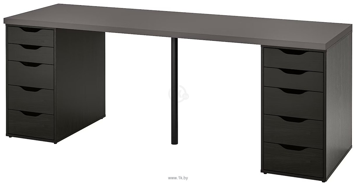 Фотографии Ikea Лагкаптен/Алекс 494.175.73 (темно-серый/черно-коричневый)