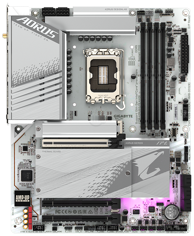 Фотографии Gigabyte Z790 Aorus Elite AX Ice