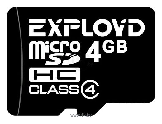 Фотографии Exployd microSDHC (Class 4) 4GB [EX004GCSDHC4-W/A-AD]