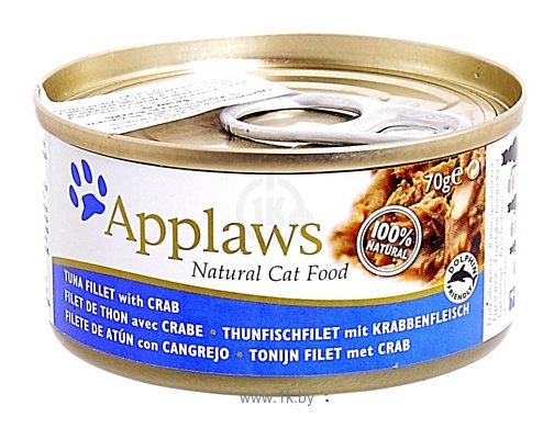 Фотографии Applaws Cat Tuna Fillet with Crab canned (0.07 кг) 24 шт.
