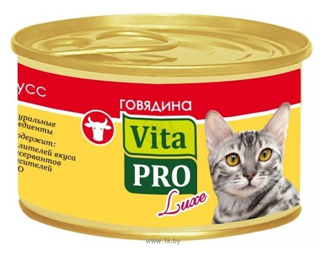 Фотографии Vita PRO Мяcной мусс Luxe для кошек, говядина (0.085 кг) 6 шт.