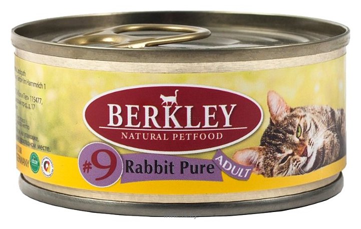 Фотографии Berkley (0.1 кг) 6 шт. Паштет для кошек #9 Мясо кролика
