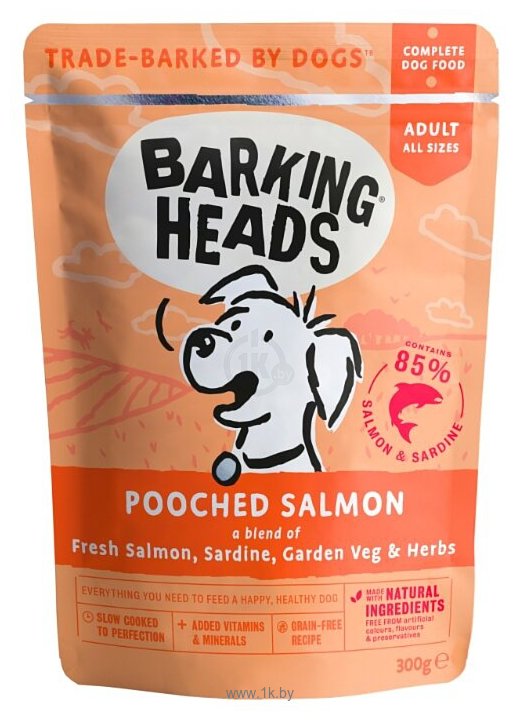 Фотографии Barking Heads (0.3 кг) 1 шт. Pooched Salmon паучи