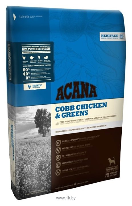 Фотографии Acana (6 кг) Heritage Cobb Chicken & Greens