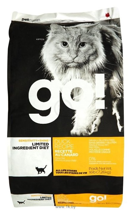 Фотографии GO! (7.26 кг) Sensitivity + Shine Duck Cat Recipe Limited Ingredient Diet, Grain Free