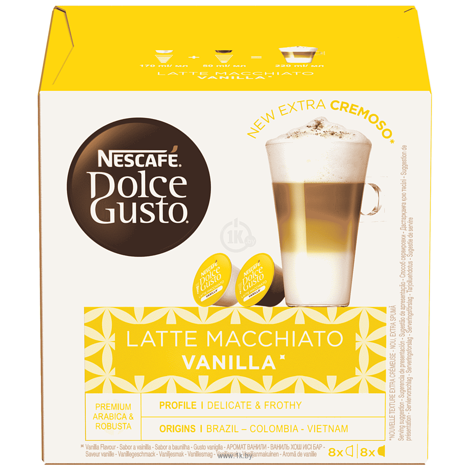 Фотографии Nescafe Dolce Gusto Latte Macchiato Vanilla 16 шт