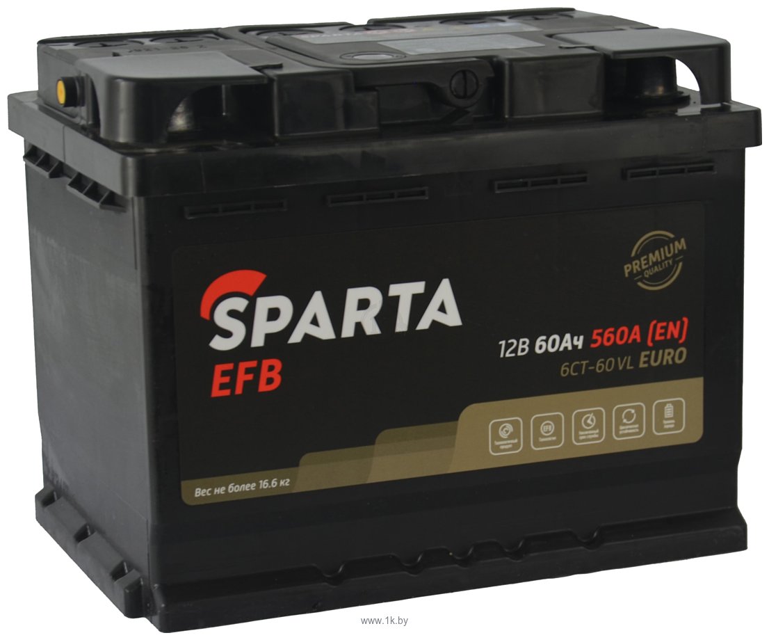 Фотографии Sparta EFB 6CT-60 VL Euro (60Ah)