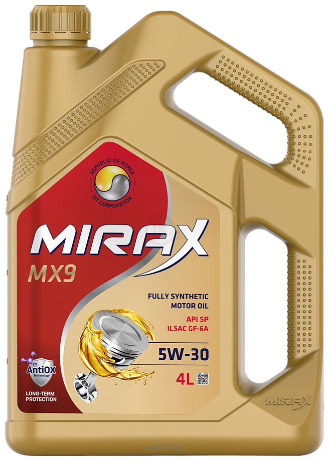 Фотографии Mirax MX9 5W-30 ILSAC GF-6A SP 4л
