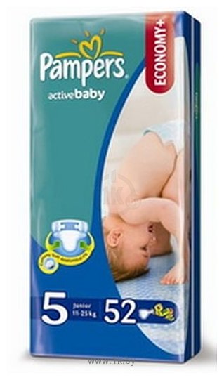 Фотографии Pampers Active Baby 5 Junior (11-25 кг) 52 шт