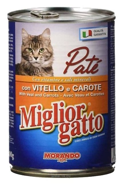 Фотографии Miglior Gatto Classic Line Pate Veal and Carrots