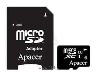 Фотографии Apacer microSDXC Card Class 10 UHS-I U1 128GB + SD adapter