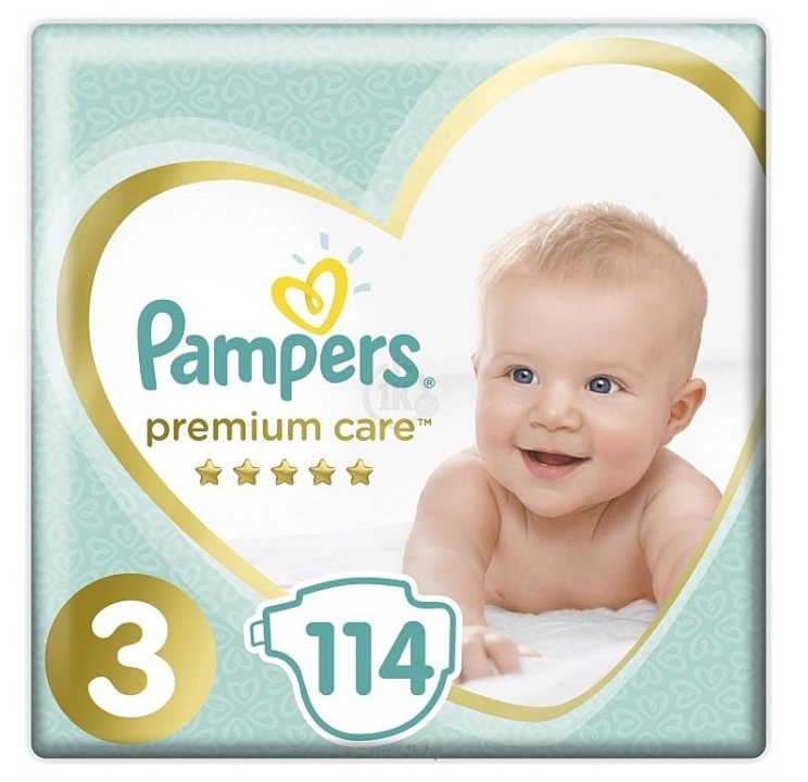 Фотографии Pampers Premium Care 3 Midi (114 шт)