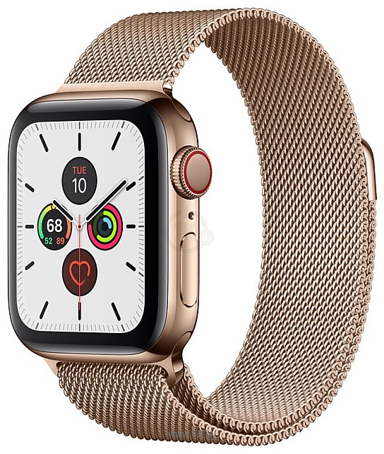 Фотографии Apple Watch Series 5 40mm GPS + Cellular Stainless Steel Case with Milanese Loop