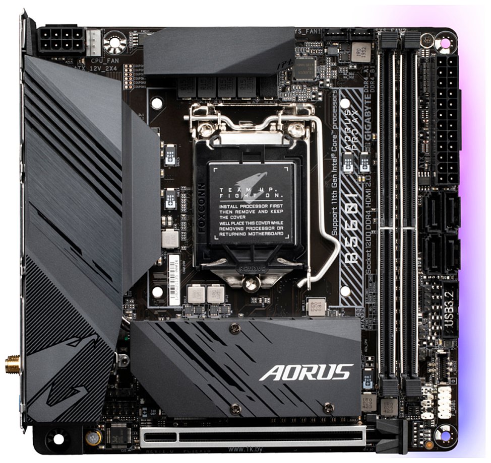 Фотографии Gigabyte Aorus B560I Pro AX (rev. 1.0)