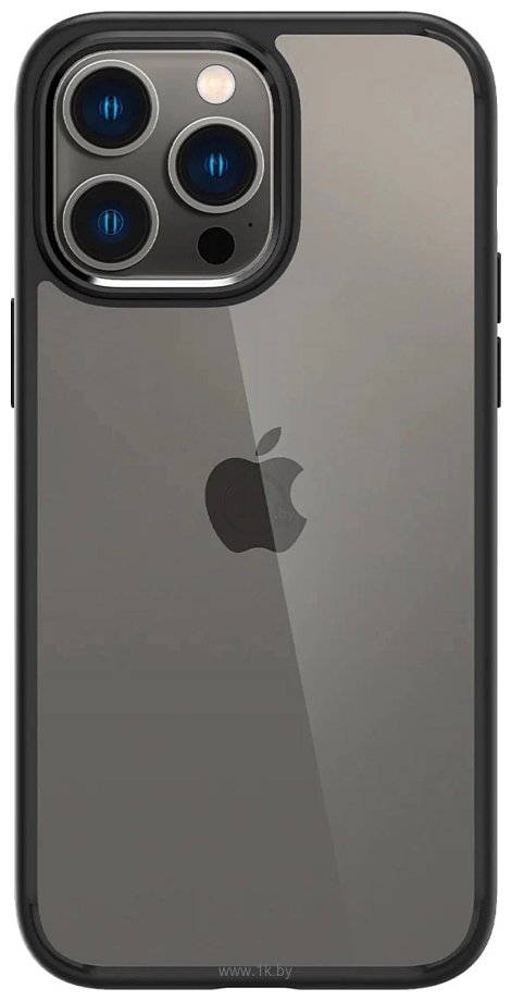 Фотографии Spigen Ultra Hybrid для iPhone 14 Pro ACS04961 (прозрачный/черный)