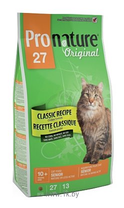 Фотографии ProNature (2.72 кг) 27 Classic Recipe Chicken Formula для стареющих и малоактивных кошек