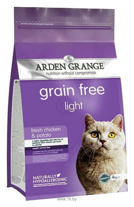 Фотографии Arden Grange (4 кг) Adult Cat Light курица и картофель сухой корм беззерновой, для взрослых кошек, диетический