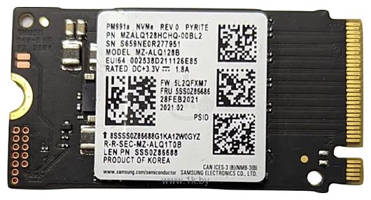 Фотографии Samsung PM991a 128GB MZALQ128HCHQ