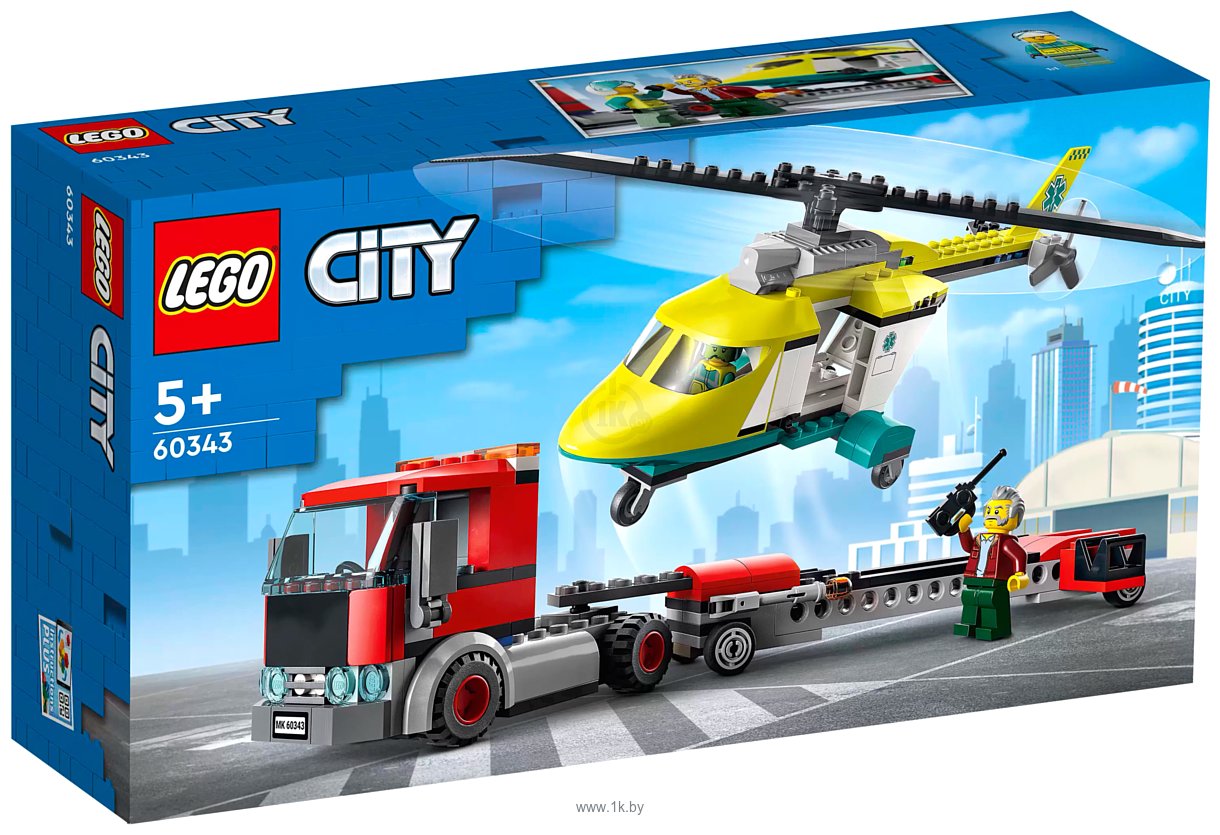 Фотографии LEGO City 60343 Грузовик для спасательного вертолета