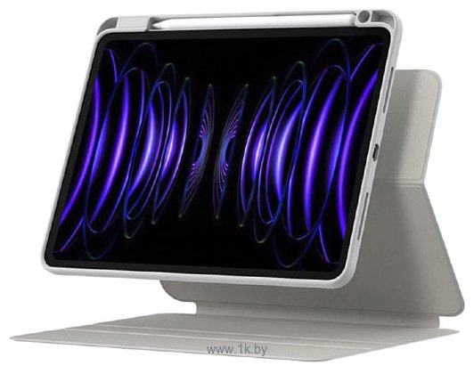 Фотографии Baseus Minimalist Series Magnetic Protective Case/Stand для Apple iPad 10.2 (светло-серый)