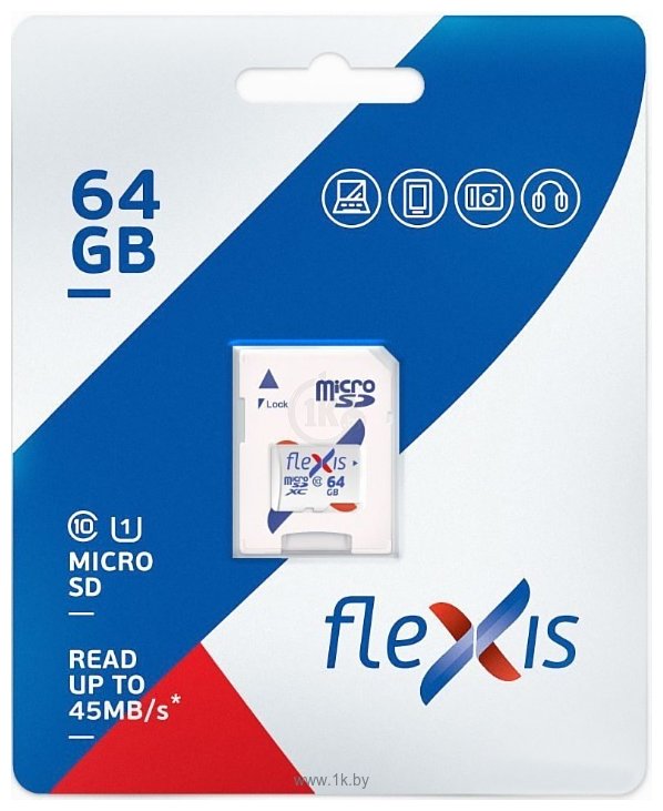 Фотографии Flexis microSDHC 64GB Class 10 U1 FMSD064GU1A