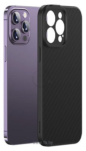 Фотографии Baseus Synthetic Fiber Series Magnetic для iPhone 14 (черный)