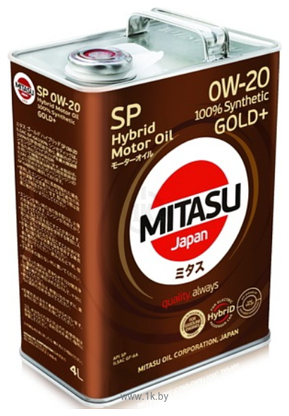 Фотографии Mitasu Gold Plus Hybrid 0W-20 SP GF-6A 4л