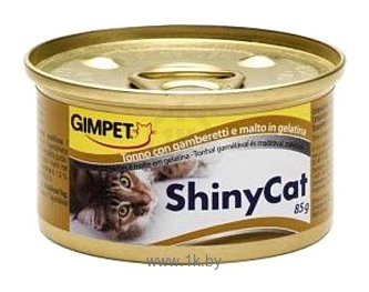 Фотографии GimCat ShinyCat с тунцом, креветками и солодом (мальтом) (0.085 кг) 1 шт.