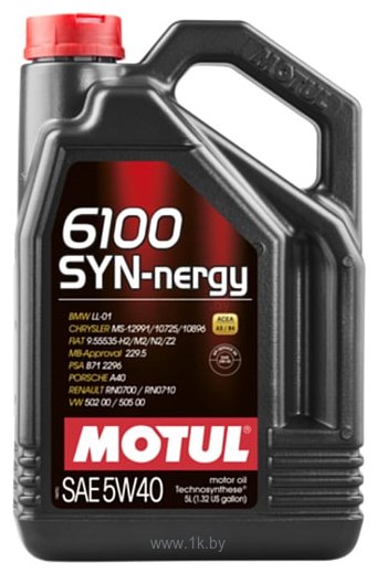 Фотографии Motul 6100 Syn-nergy 5W-40 5л