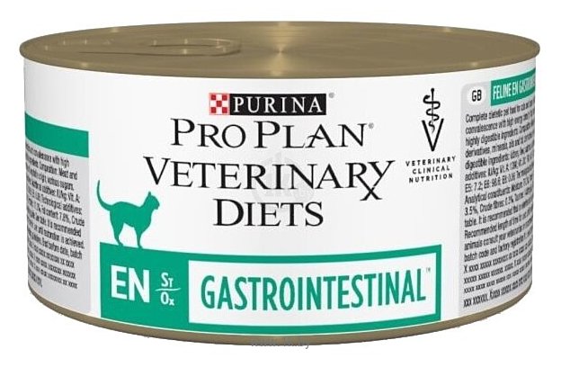 Фотографии Pro Plan Veterinary Diets Feline EN Gastrointestinal canned (0.195 кг) 3 шт.