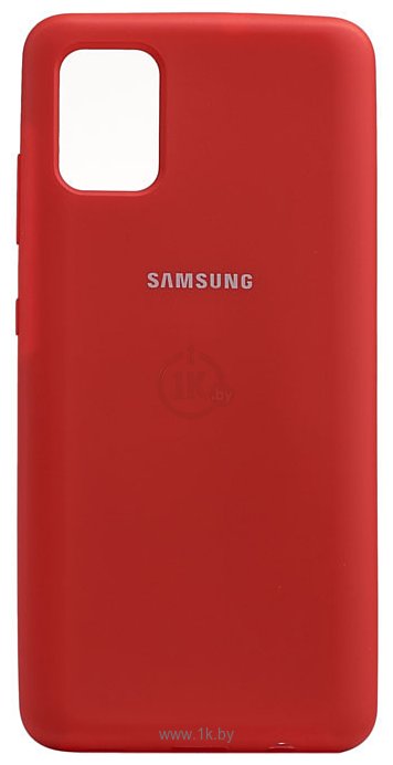 Фотографии EXPERTS Original Tpu для Samsung Galaxy A41 с LOGO (темно-красный)