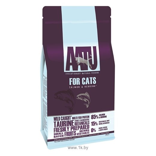 Фотографии AATU (0.2 кг) For Cats Salmon & Herring