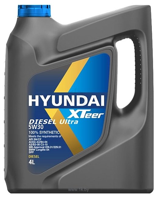 Фотографии Hyundai Xteer Diesel Ultra 5W-30 4л