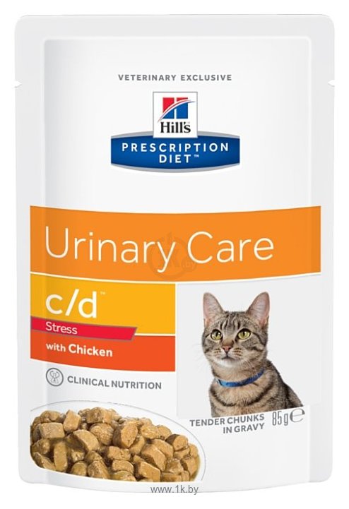 Фотографии Hill's (0.085 кг) 1 шт. Prescription Diet C/D Feline Urinary Stress with Chicken in Gravy