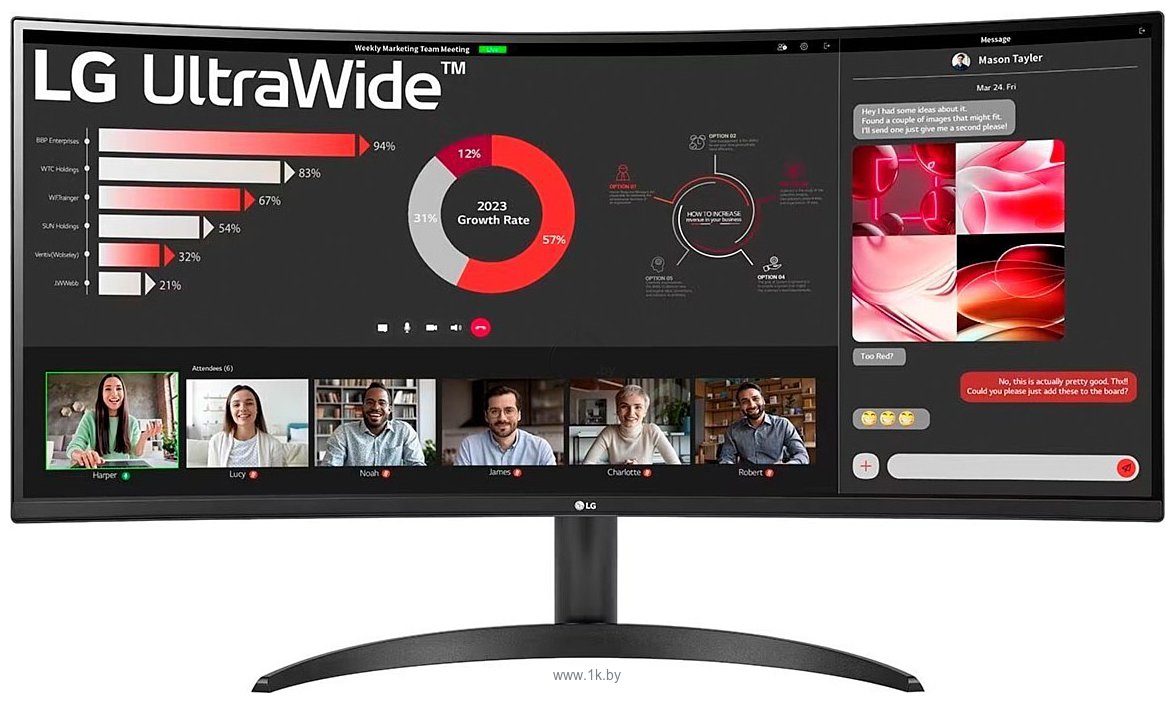 Фотографии LG UltraWide 34WR50QC-B