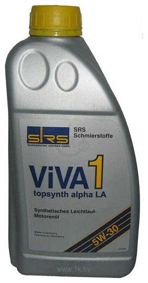 Фотографии SRS Viva 1 topsynth alpha LA 5W-30 1л