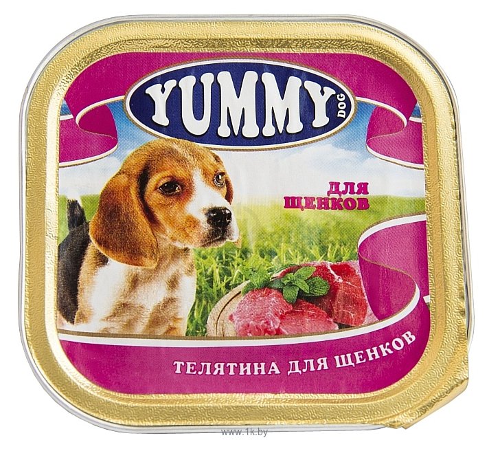 Фотографии Yummy Телятина для щенков консервы (0.1 кг) 1 шт.