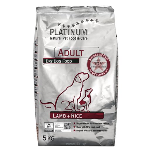 Фотографии PLATINUM (5 кг) Adult Dog Lamb + Rice