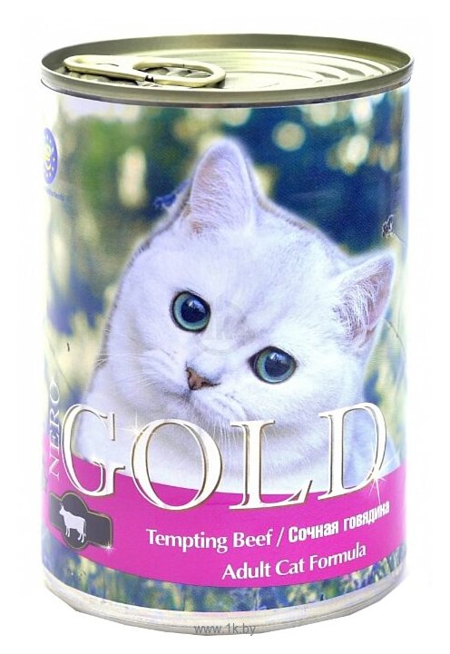 Фотографии Nero Gold Консервы для кошек. Сочная говядина (0.41 кг)