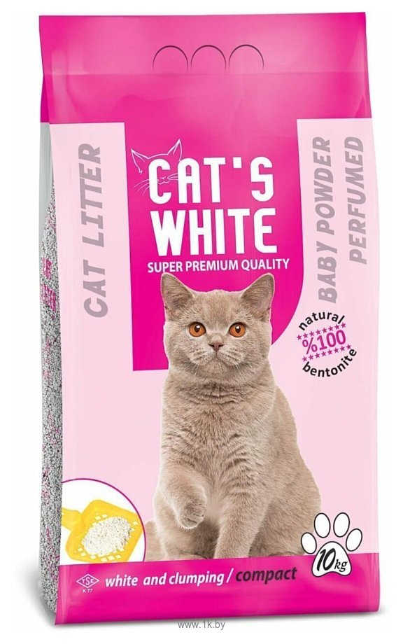 Фотографии Cat's White, с ароматом детской присыпки, 10кг