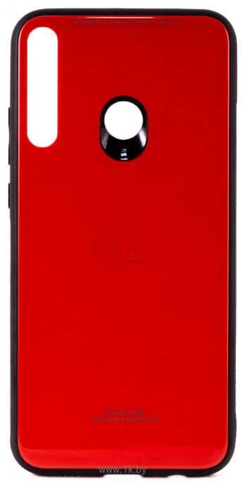 Фотографии Case Glassy для Huawei P40 lite E/Y7P/Honor 9C (красный)