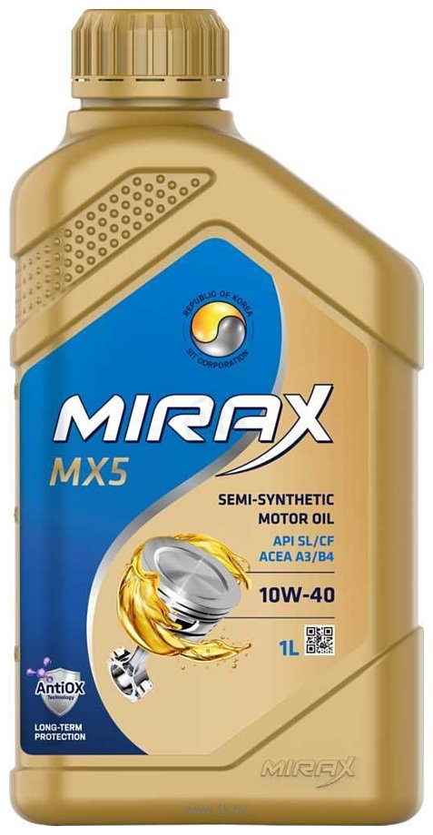 Фотографии Mirax MX5 10W-40 SL/CF A3/B4 1л