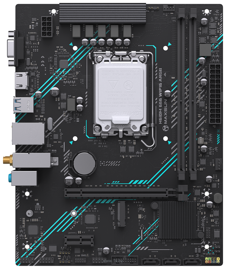 Фотографии Maxsun MS-H610M 666 WiFi6 ARGB