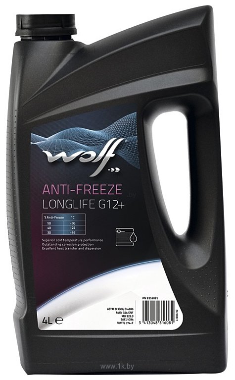 Фотографии Wolf G12+ Anti-freeze LongLife 4л