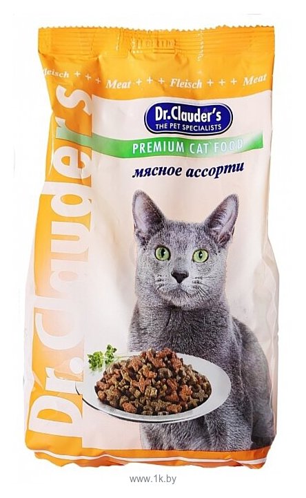 Фотографии Dr. Clauder's Premium Cat Food мясное ассорти (15 кг)