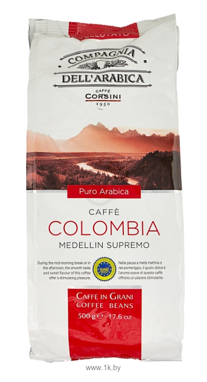 Фотографии Compagnia Dell'Arabica Colombia Medellin Supremo в зернах 500 г