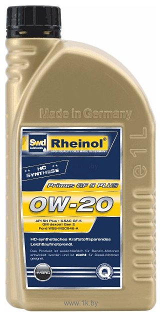 Фотографии Rheinol Primus GF5 Plus 0W-20 1л